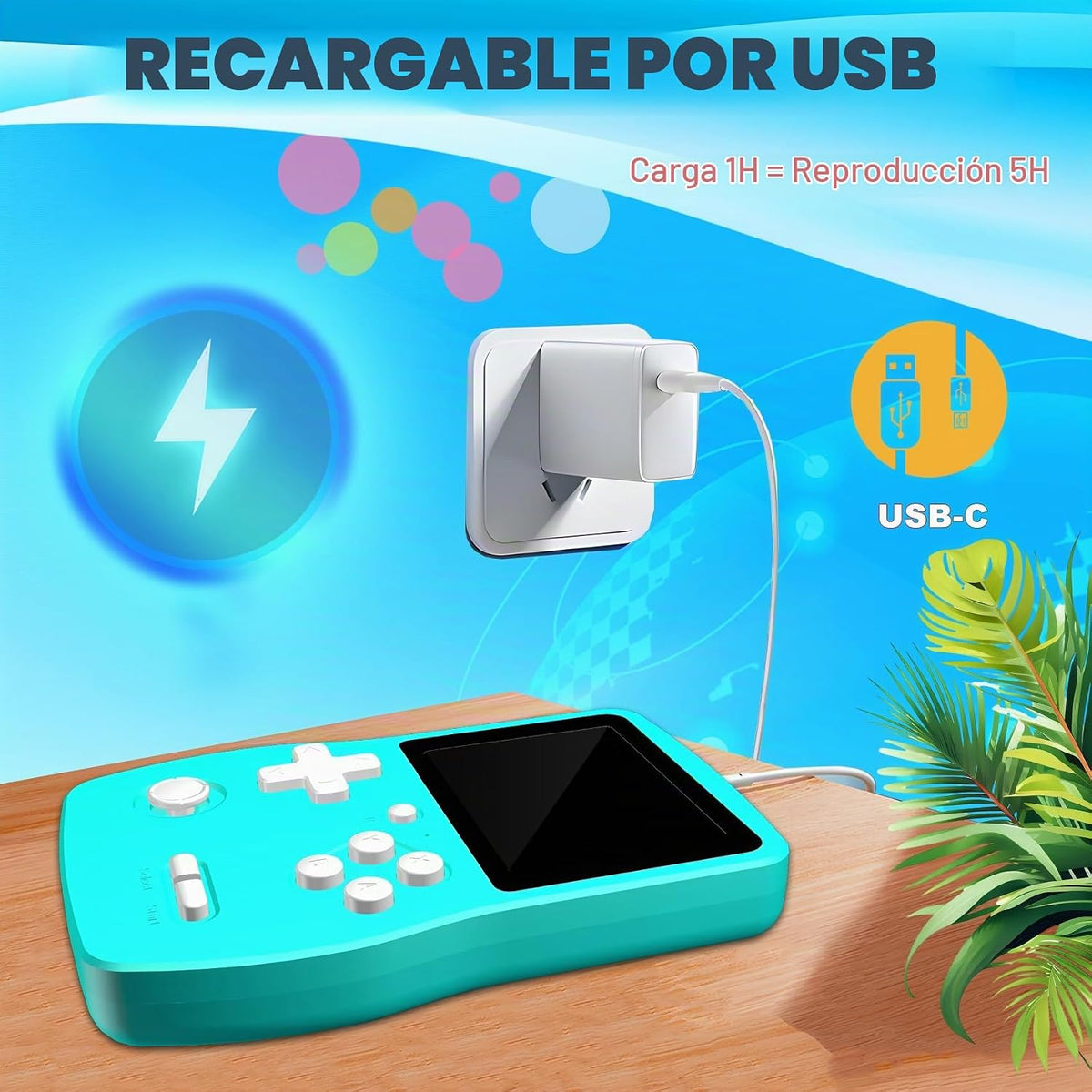 Juego de Mano de 32 Bits para Niños, 139 Videojuegos Retro Precarga...
