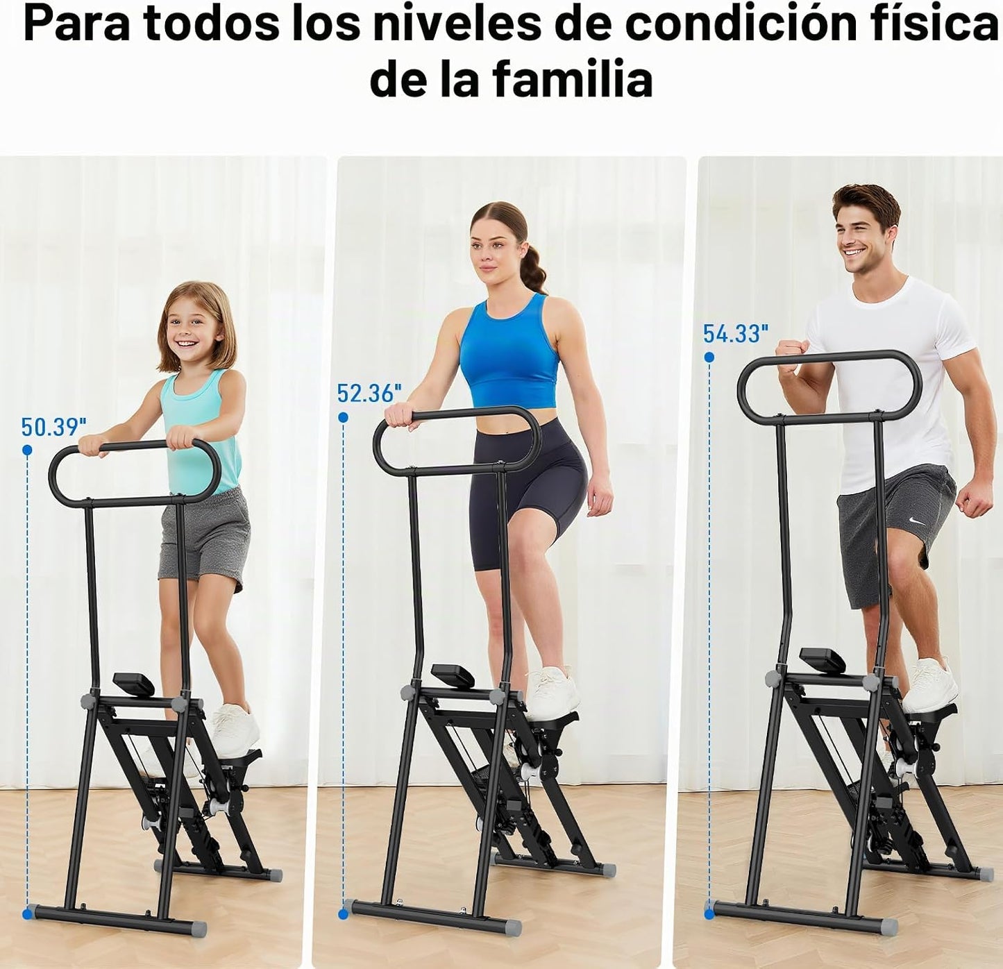 ERGOLIFE - Escalera escalonada con resistencia ajustable de 6 nivel...