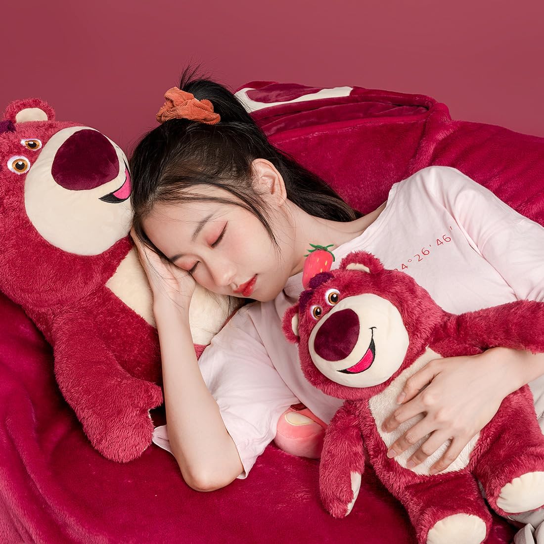 MINISO Disney Toy Story Lotso - Peluche de oso de fresa de 14 pulga...