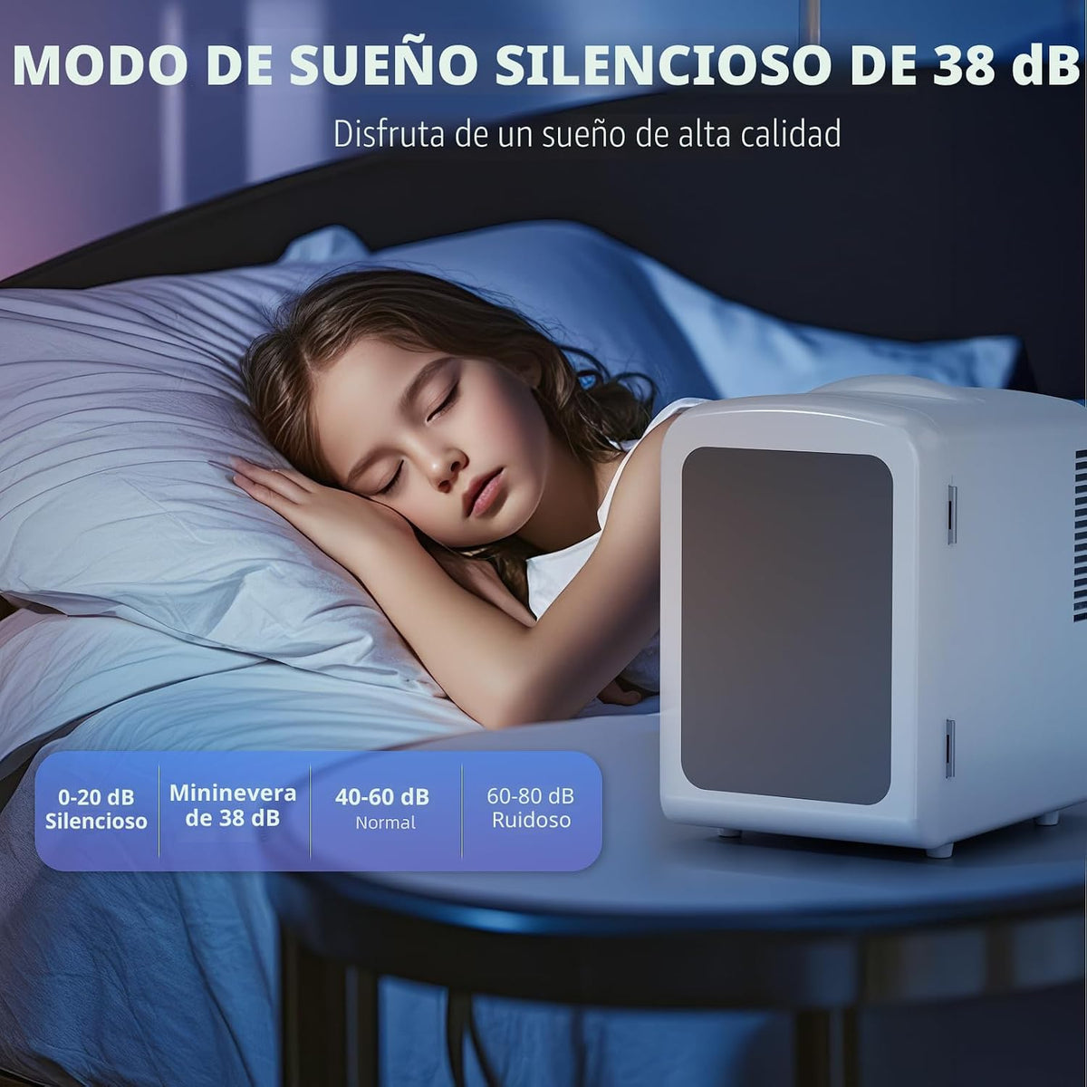 Antarctic Star Mini refrigerador compacto con luz gaming, capacidad...
