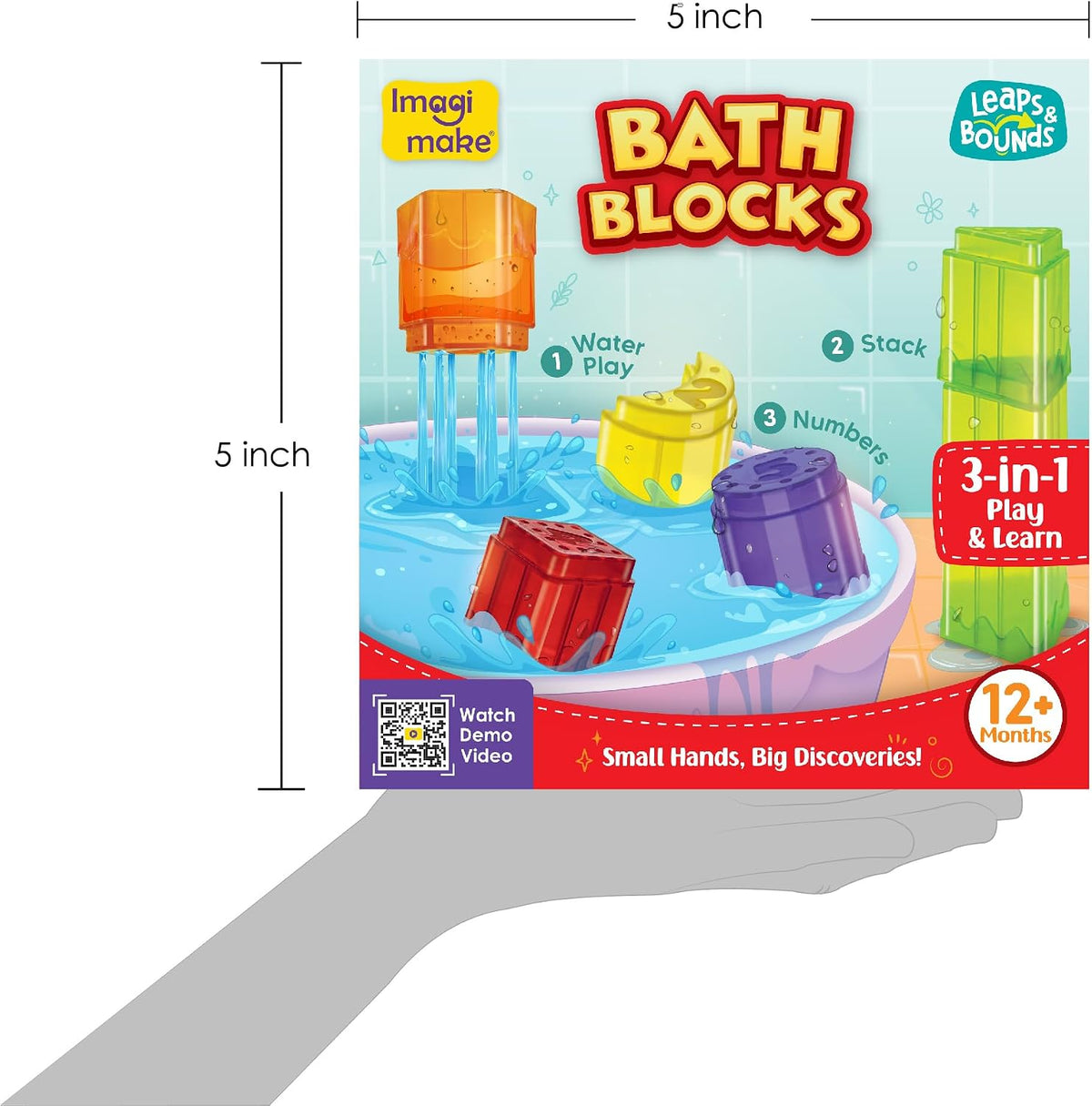 Imagimake Bloques de Baño Juguetes para Bebés | Leaps &amp; Bounds...