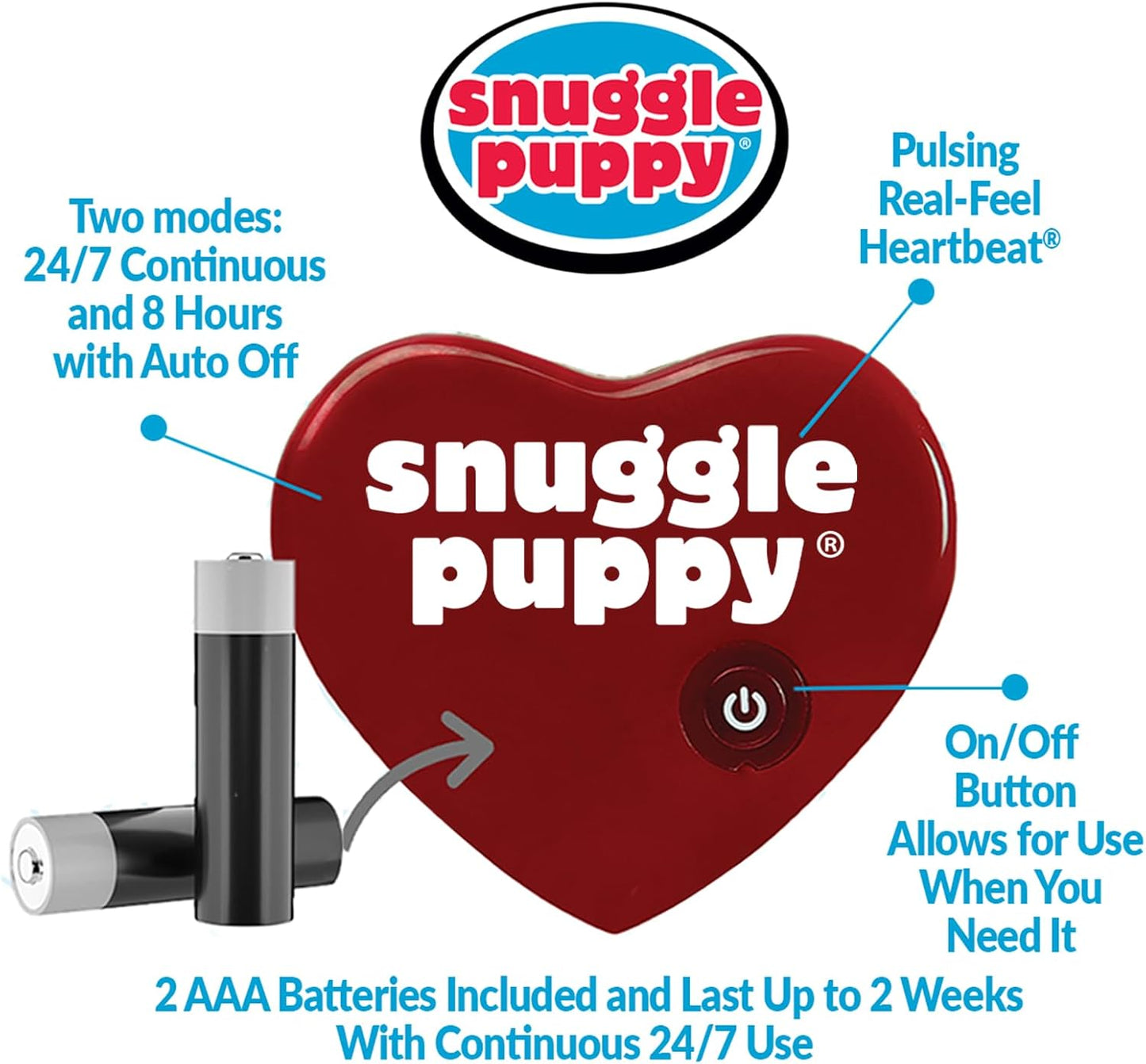 Snuggle Puppy Original Toys - Cachorro latido del corazón para perr...