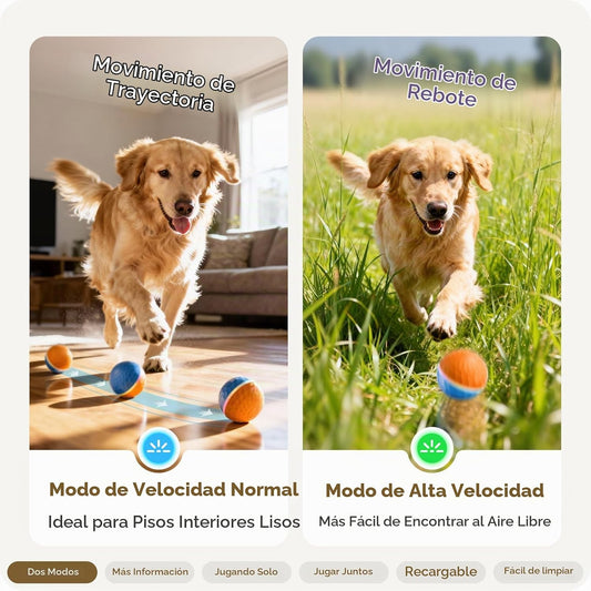Apasiri Juguetes interactivos para perros: bola de perro temblorosa...