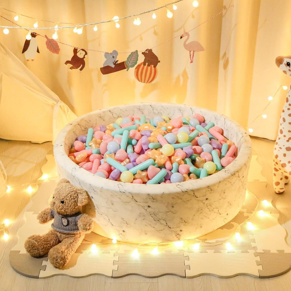 STARBOLO Pelotas para niños pequeños, 500 unidades, color dorado ma...