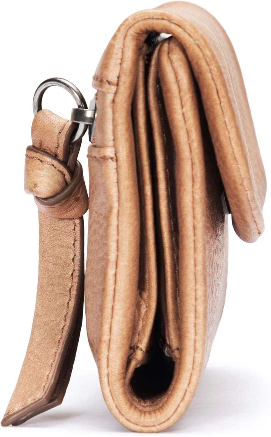 Frye Cartera pequeña anudada Nora, Beige, Frye Nora - Cartera peque...