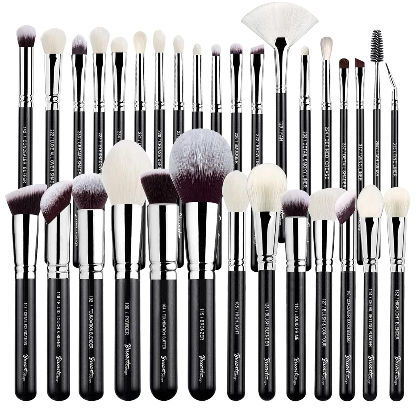 Conjunto de brochas de maquillaje profesional 32 piezas de pelo de...