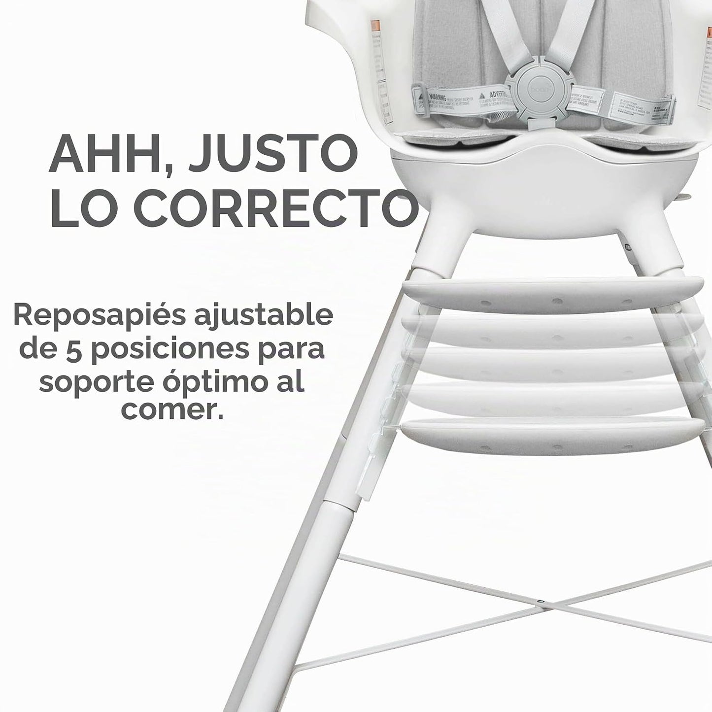 Boon GRUB Silla alta ajustable para bebé, silla alta convertible y...