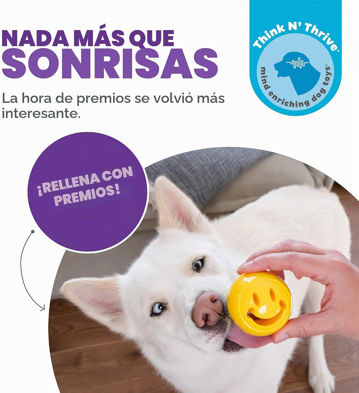 Outward Hound Nooks Happiness - Juguete interactivo y duradero disp...