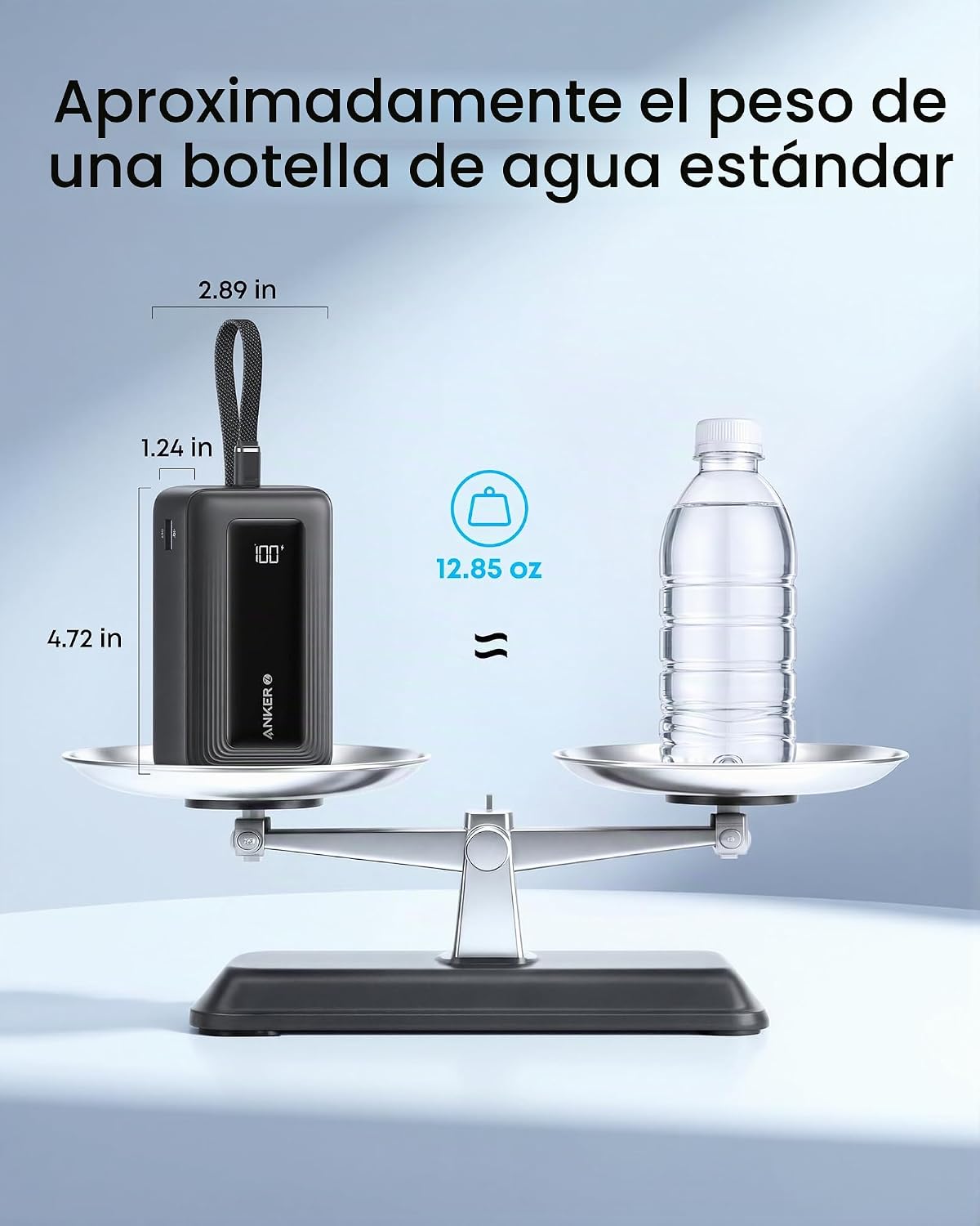 Anker Zolo Power Bank, cargador portátil de 20,000 mAh 30 W con USB...