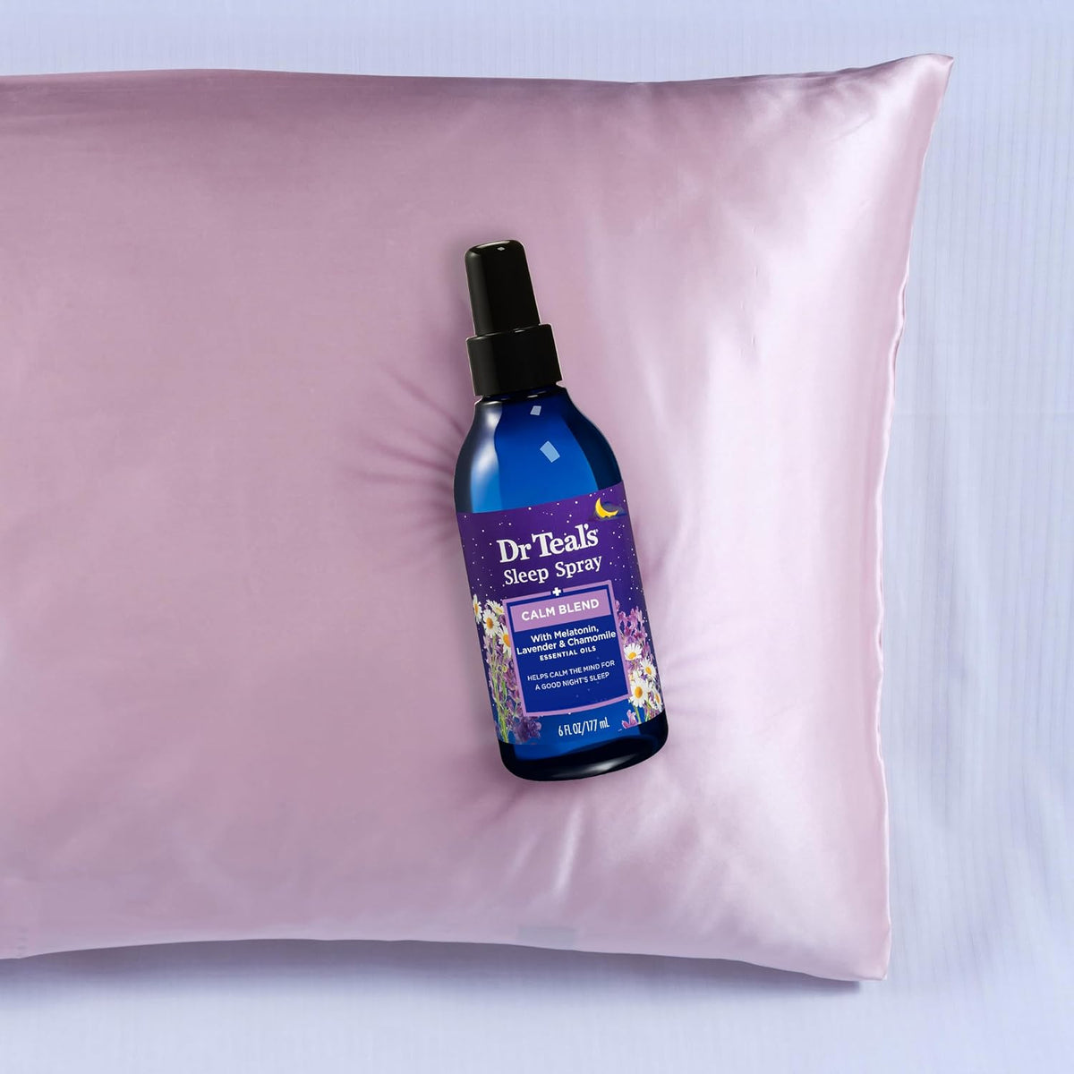 Dr Teal's Calm Blend Spray con aceites esenciales de melatonina...