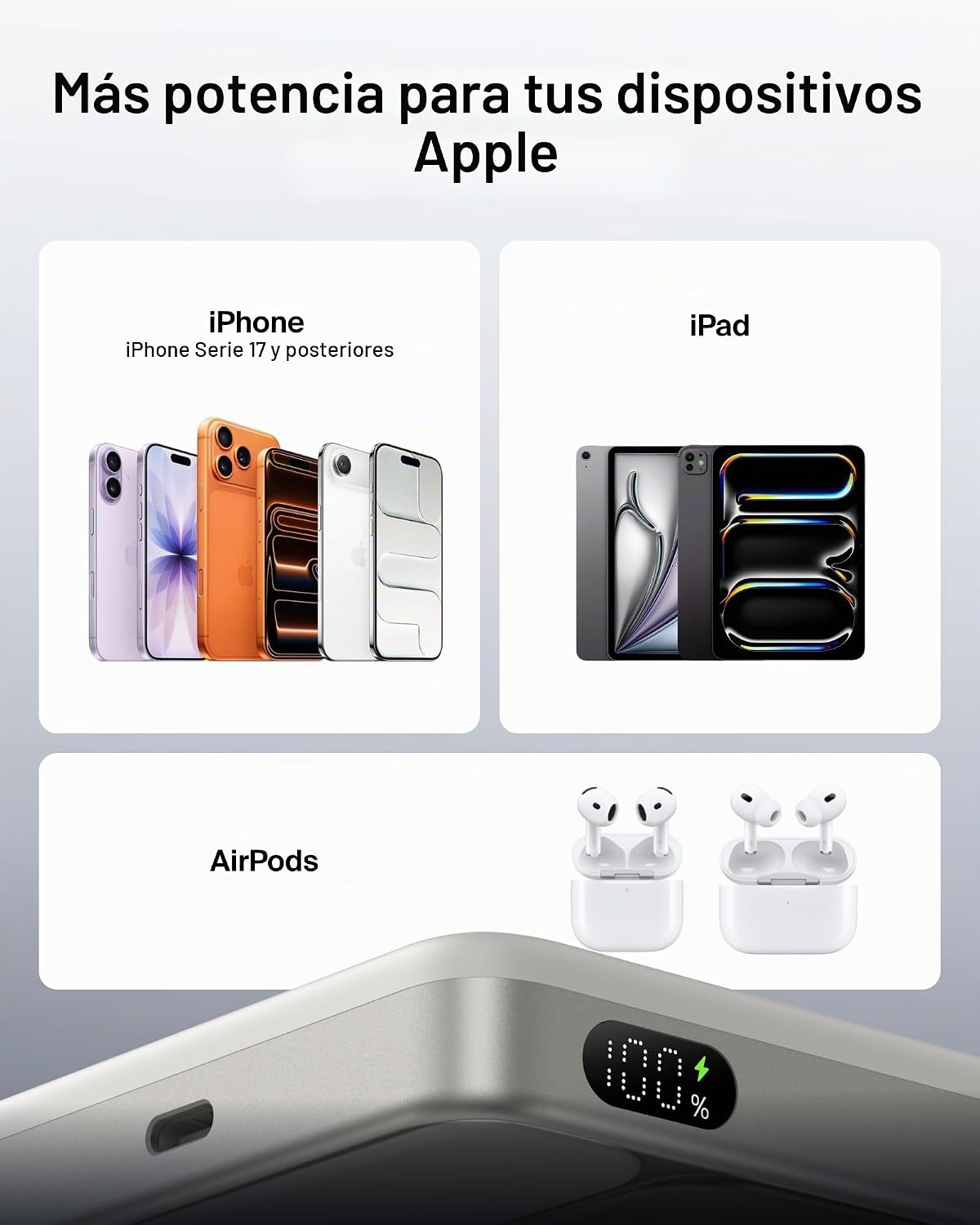 Belkin Cargador portátil, banco de energía magnético delgado de 10,...