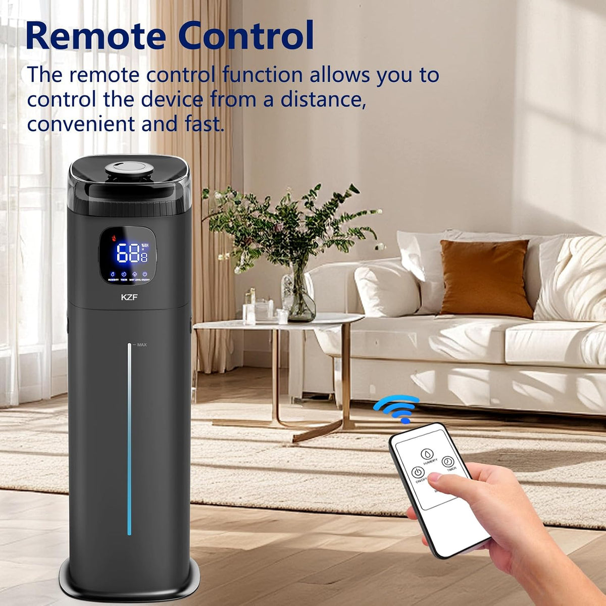 Humidificador grande para dormitorio, humidificador ultrasónico de...