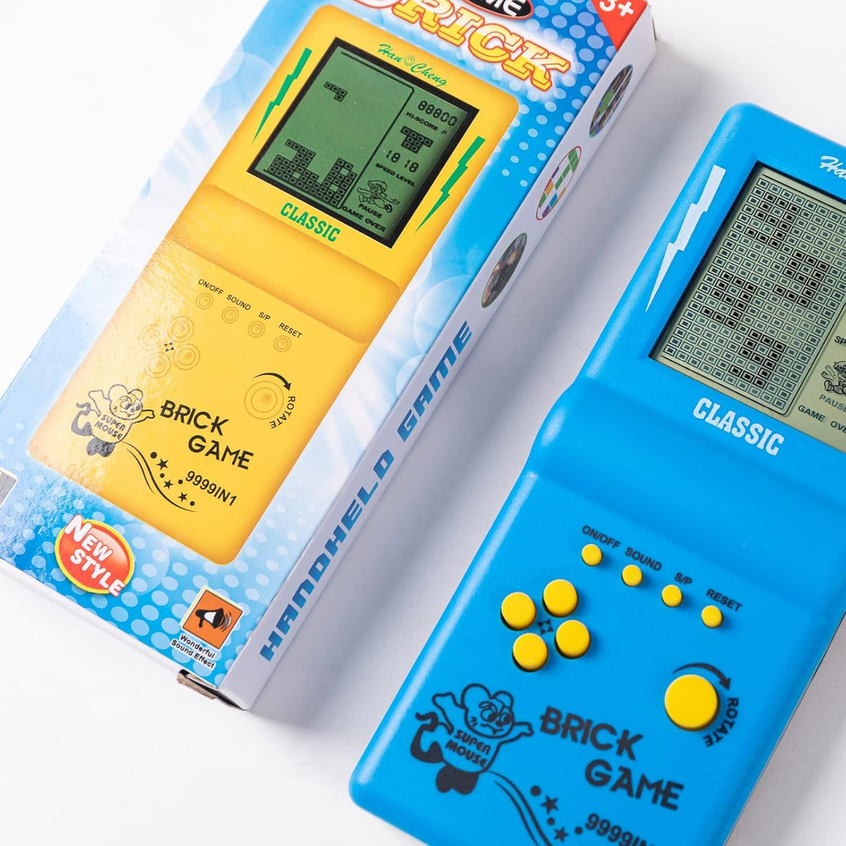 Nbguigdstr Consola de juegos de ladrillo de mano retro, juego de ta...