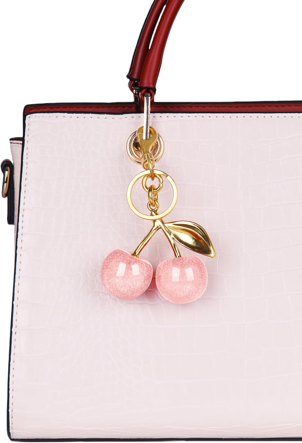 OVRUNS Encanto de cereza para bolso: lindos accesorios de cereza co...