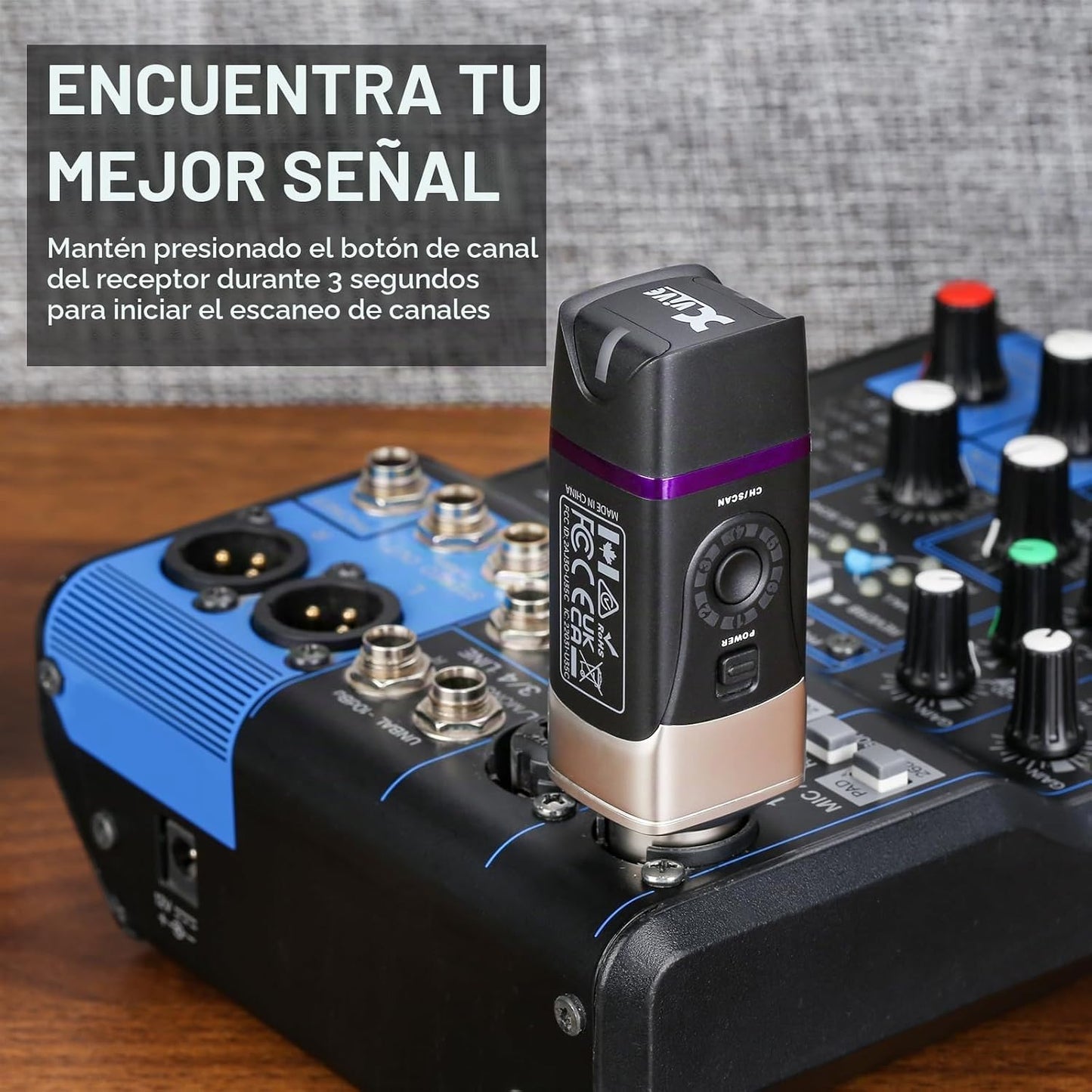 Xvive U35C - Sistema de micrófono inalámbrico 5.8GHz con transmisor...