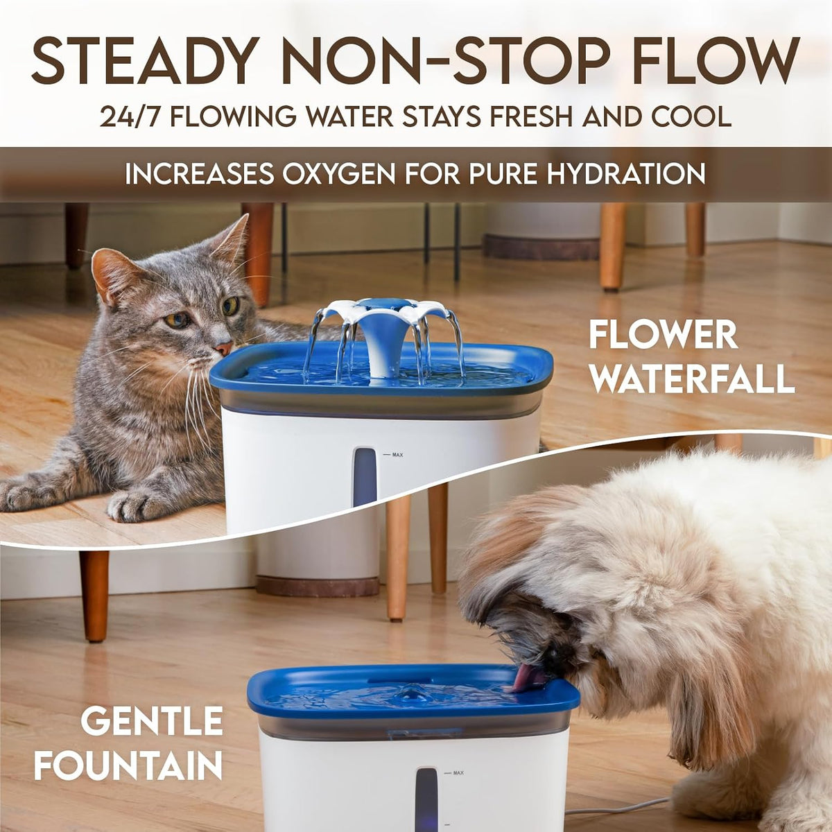 Veken Innovation Award Ganadora de 95 oz\/2.8 L Fuente de agua para...