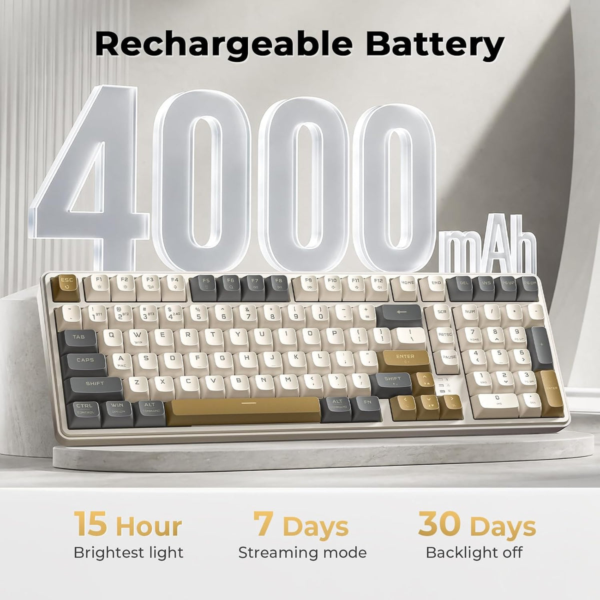 Redragon K528 Teclado inalámbrico para juegos Bluetooth Teclados de...