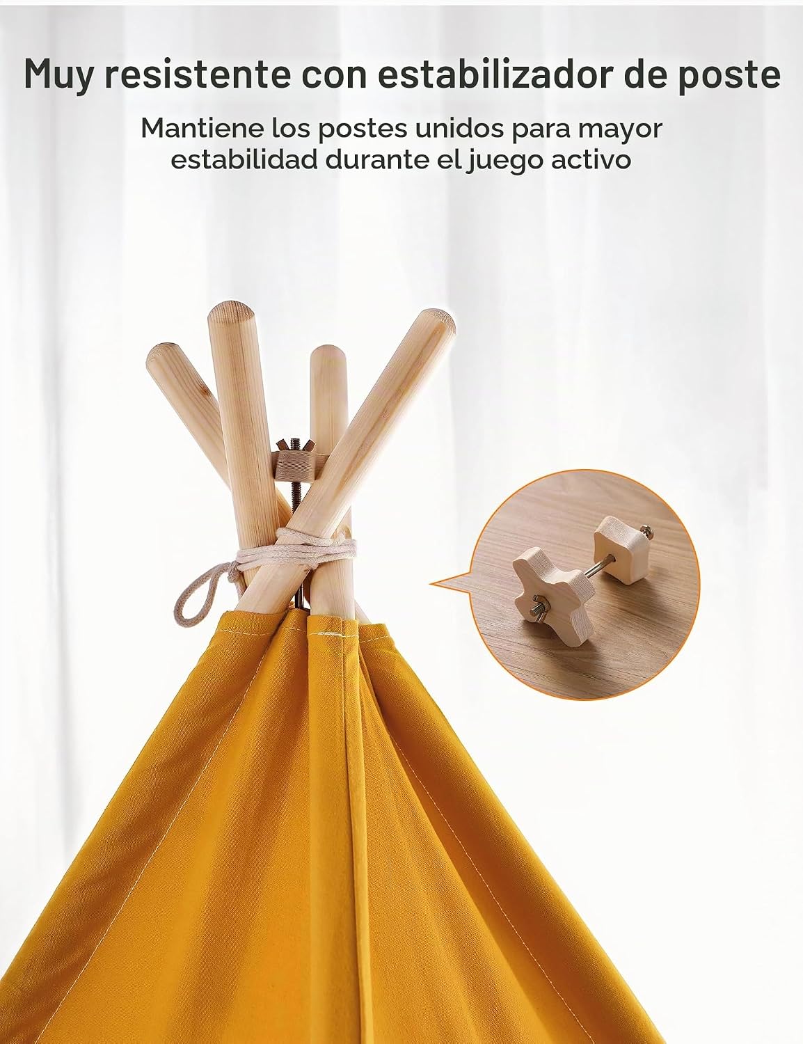 besrey Tienda de campaña tipi para niños con luz y alfombrilla, tie...
