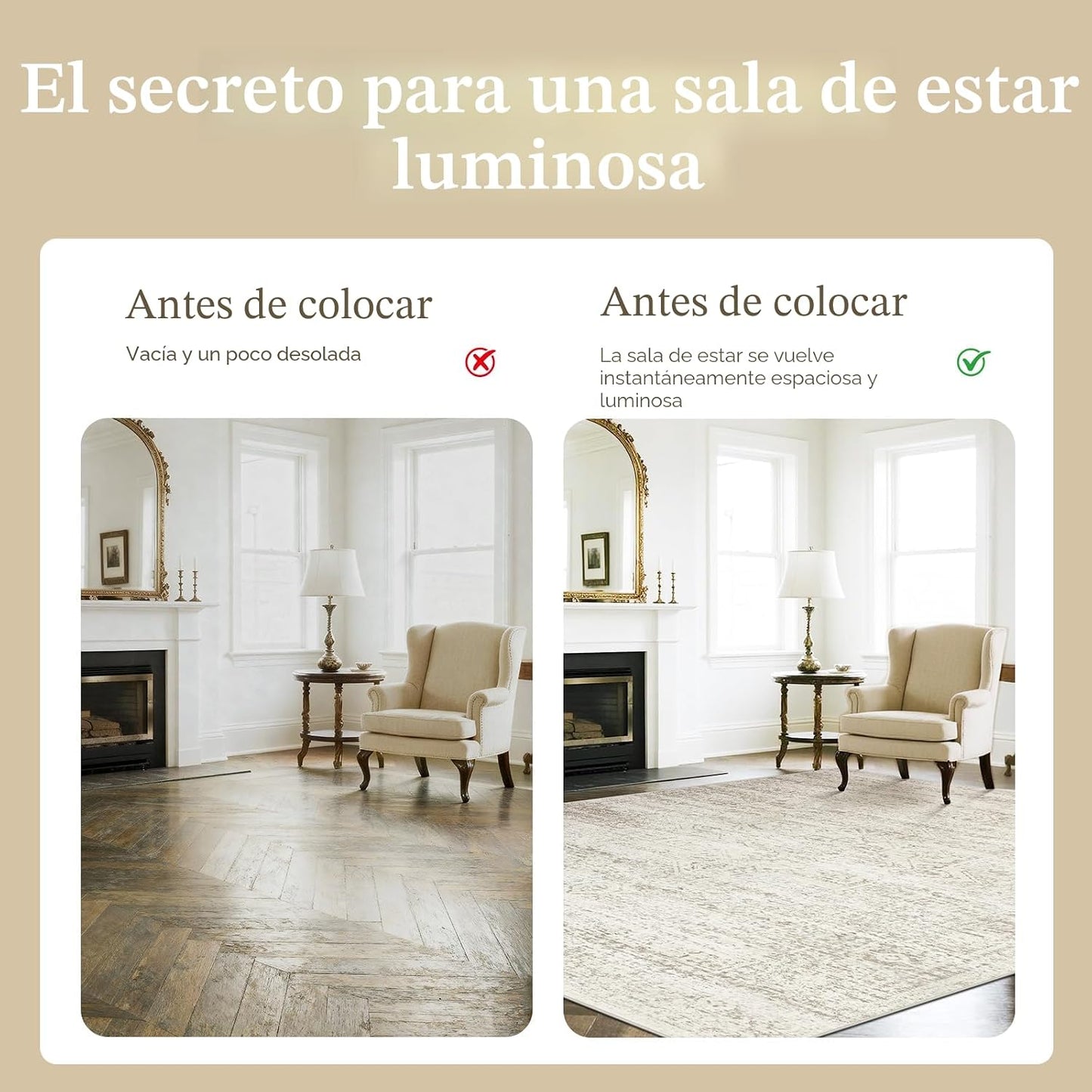 Srugn Alfombras lavables de 8 x 10 pies para sala de estar, ultra s...