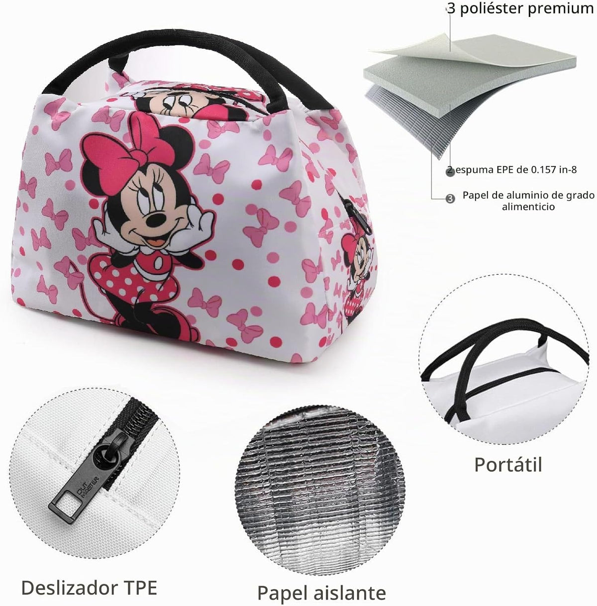 Bolsa de almuerzo de anime para mujer, hielera aislada, bonita lonc...