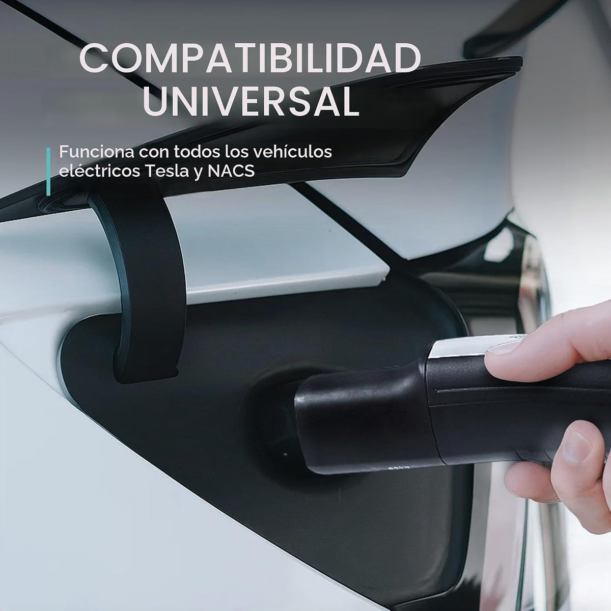 Lectron Cargador portátil EV Tesla NACS de nivel 1\/2 (8A - 40A), e...