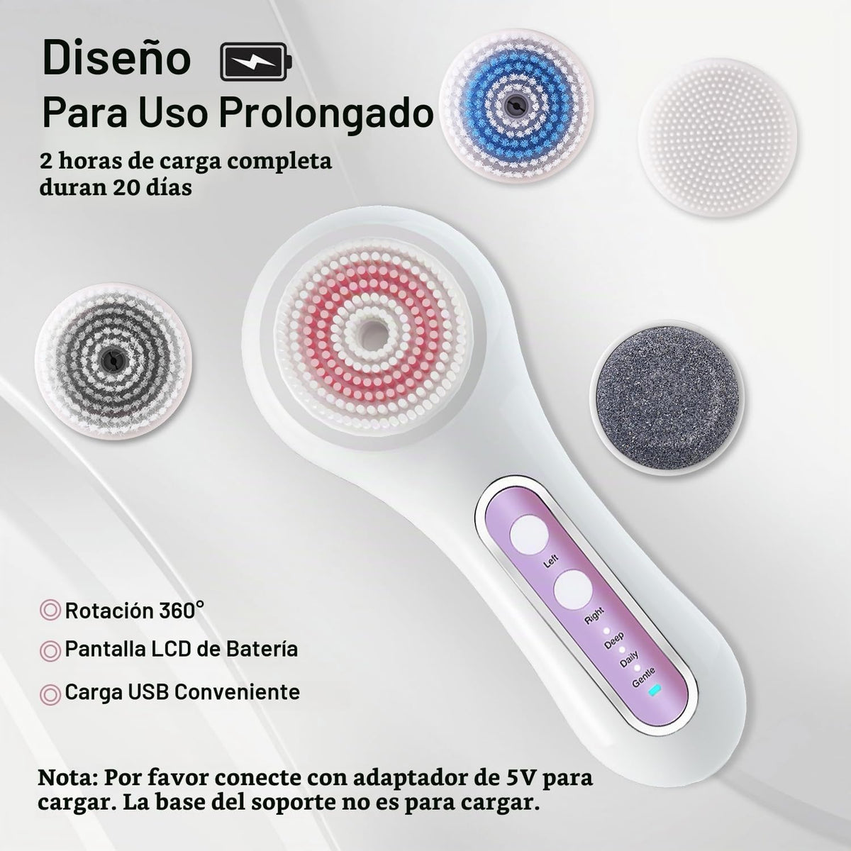 UMICKOO Exfoliador y Exfoliante Facial, Cepillo de Limpieza Facial...