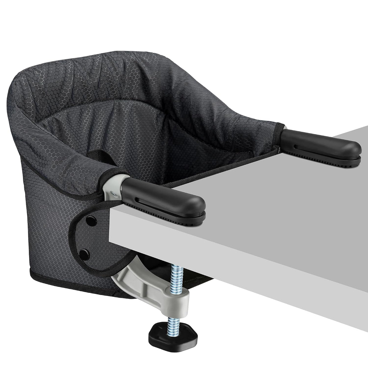 Toogel Silla alta de gancho, asiento plegable con clip de viaje par...