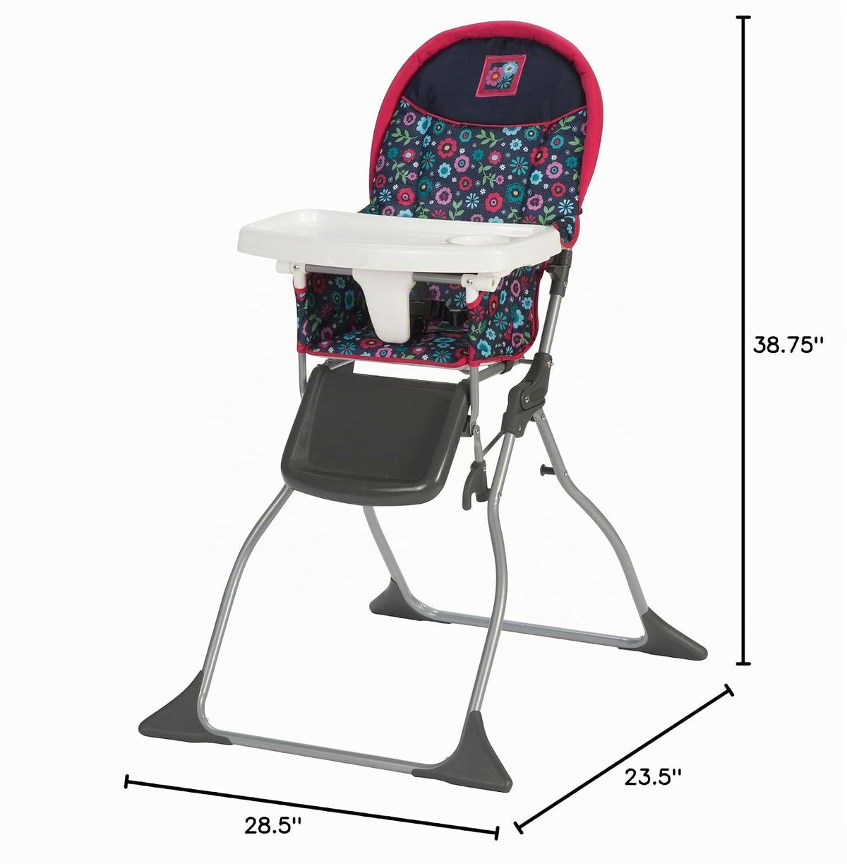 Cosco Trona infantil para bebé, silla alta plegable simple, diseño...