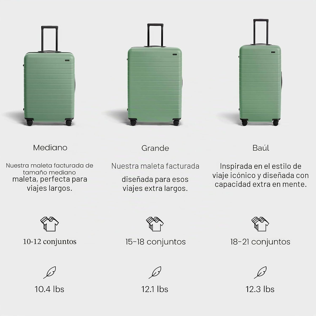 Away Equipaje grande a cuadros, maleta giratoria rígida ligera de 2...