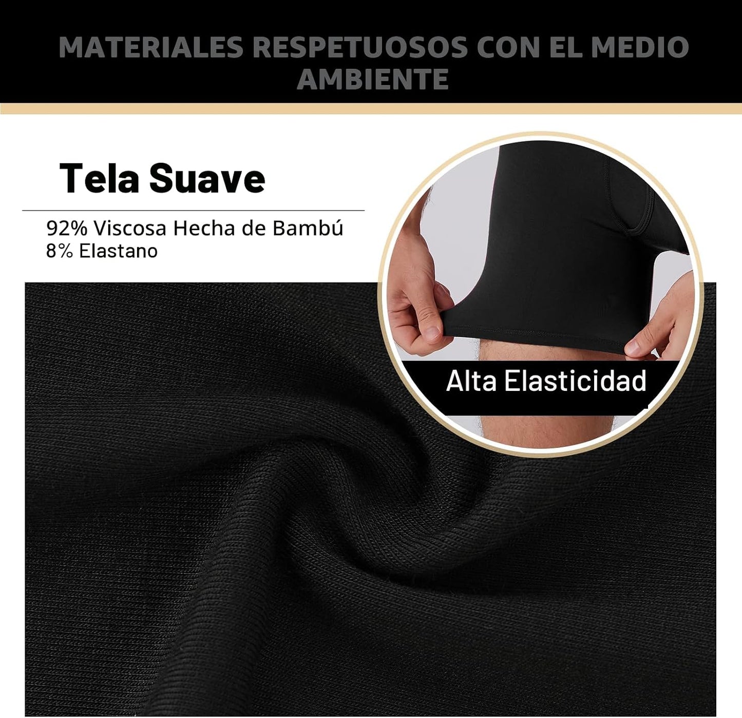 BAMBOO COOL Calzoncillos tipo bóxer ultra ComfortSoft para hombre,...