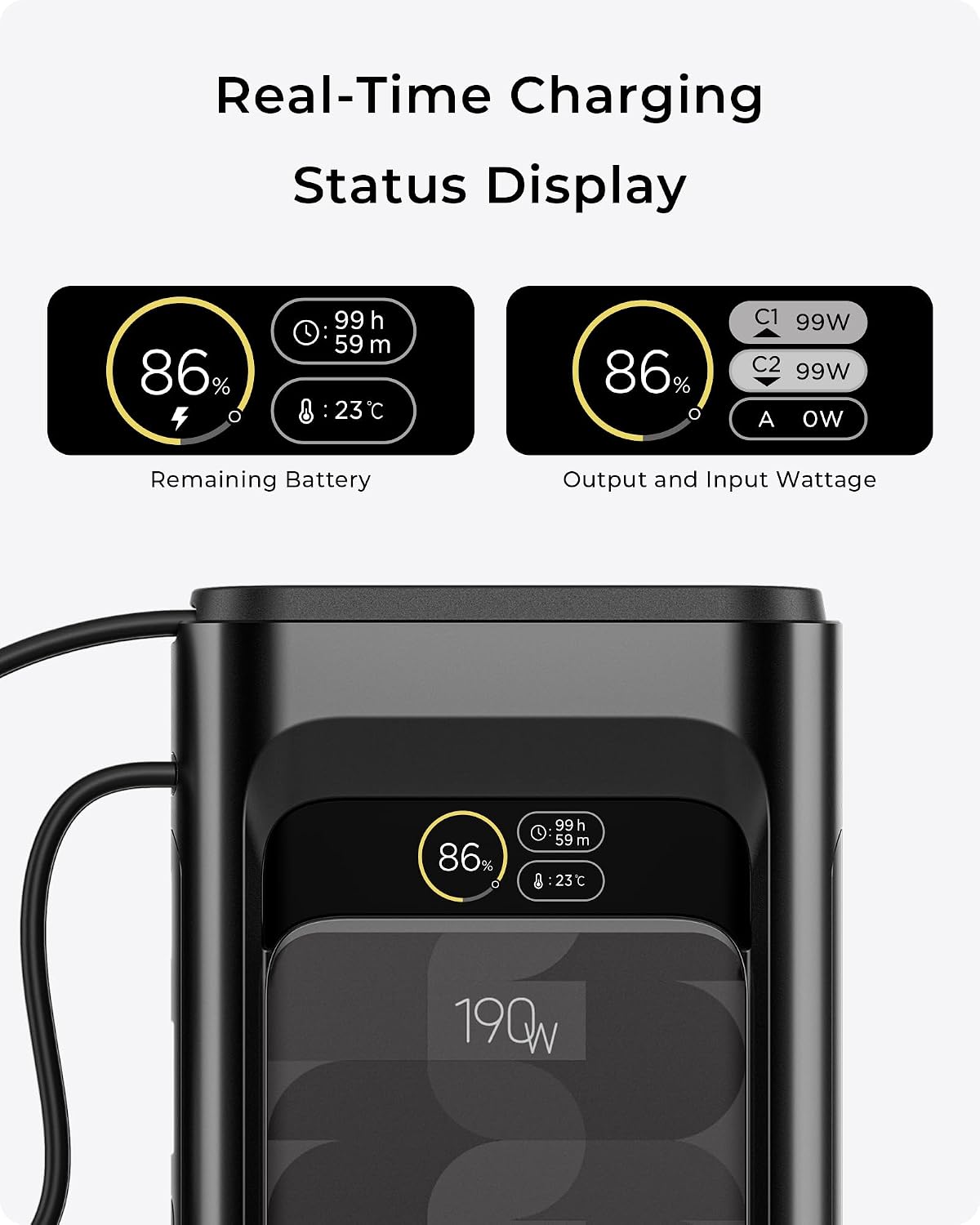 Banco de energía 2026 con licencia de la FIFA de 190 W 20000 mAh pa...