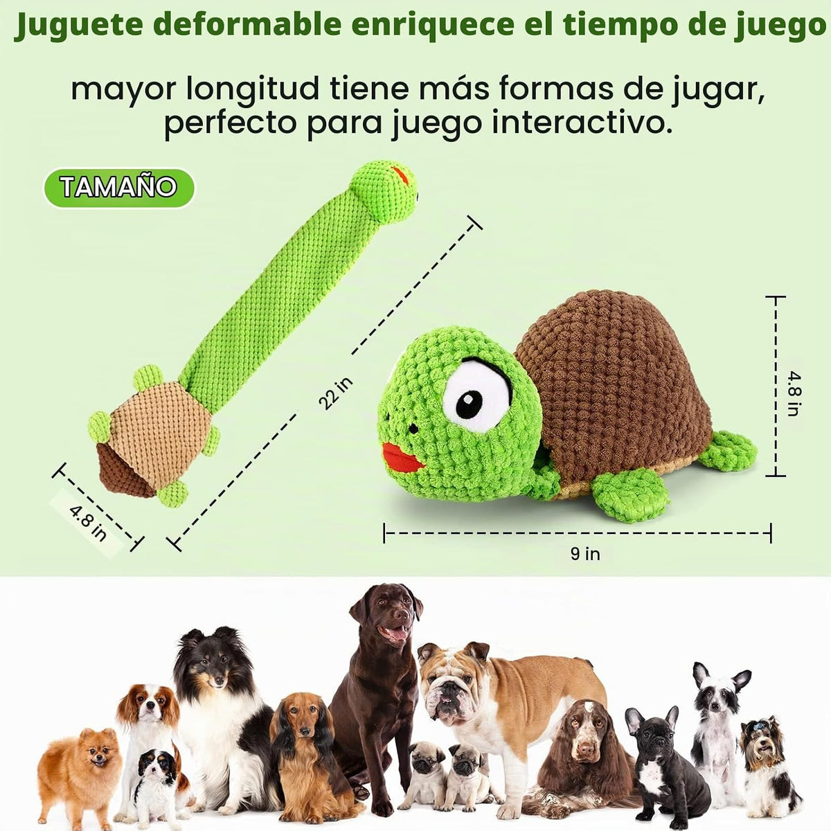Letsmeet Juguetes Chirriantes para Perros Juguetes de Enriquecimien...
