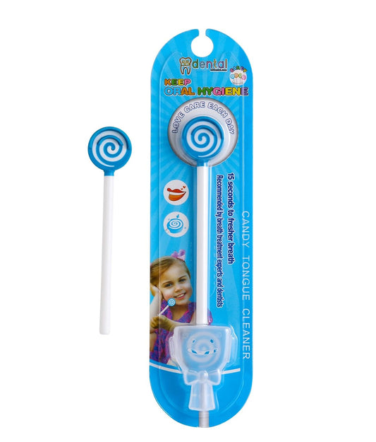55Dental - Juego de raspador o limpiador de lengua para niños, rasp...