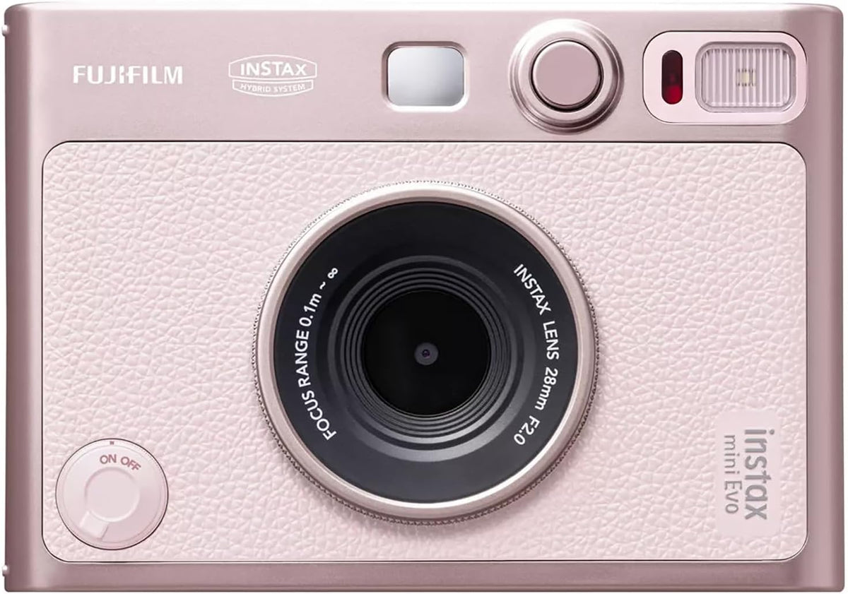Fujifilm Instax Mini Evo - Cámara de película instantánea, color ne...