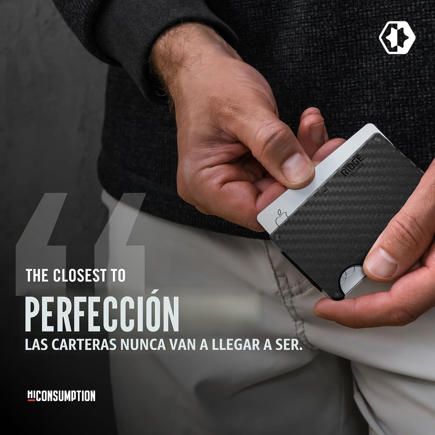 Cartera Ridge para hombres - Billetera delgada y minimalista compac...