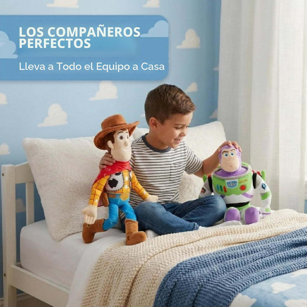 Jay Franco Toy Story - Almohada de felpa grande ultrasuave y acoged...