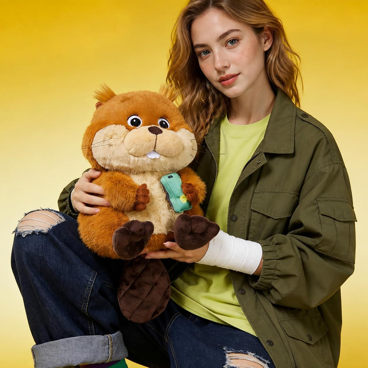 MINISO Disney Pixar Hoppers Mabel - Peluche de peluche de 12 pulgad...