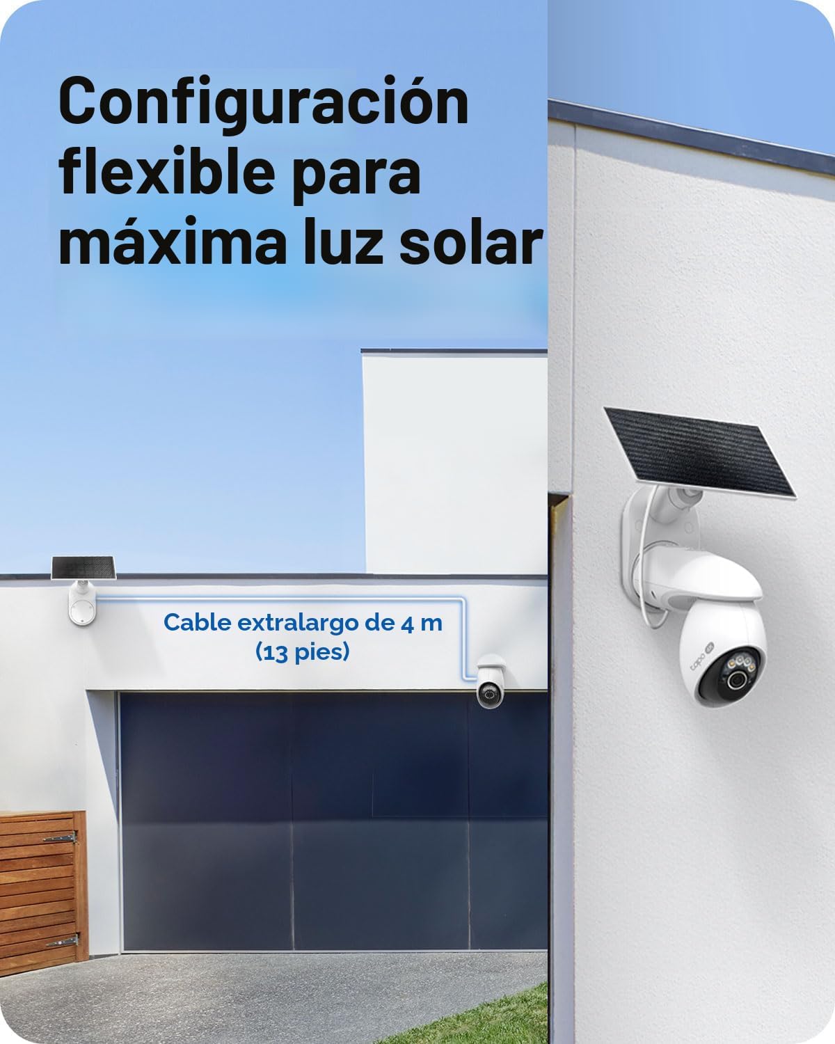 Tapo Cámara de seguridad inalámbrica al aire libre de la pan\/de la...