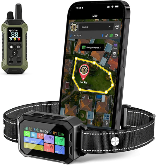 Sistema de valla inalámbrica GPS para collar de perro, control de a...