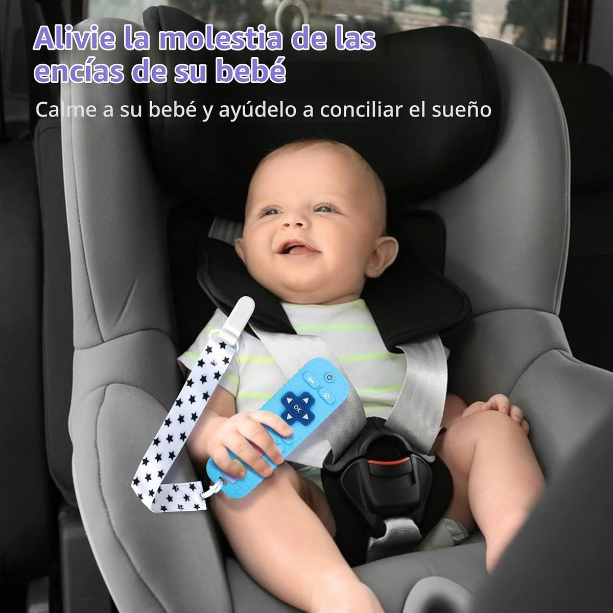 Chuya Mordedores remotos de silicona para bebés, juguetes para dent...