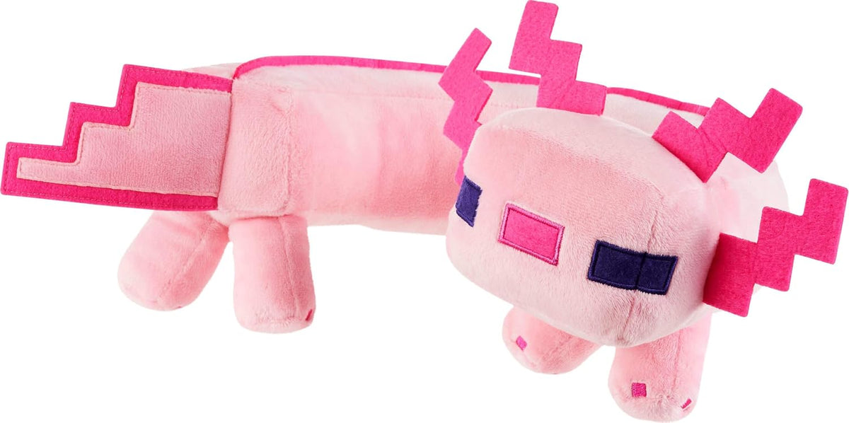 Mattel Minecraft Axolotl - Almohada para el cuello, juguete de pelu...