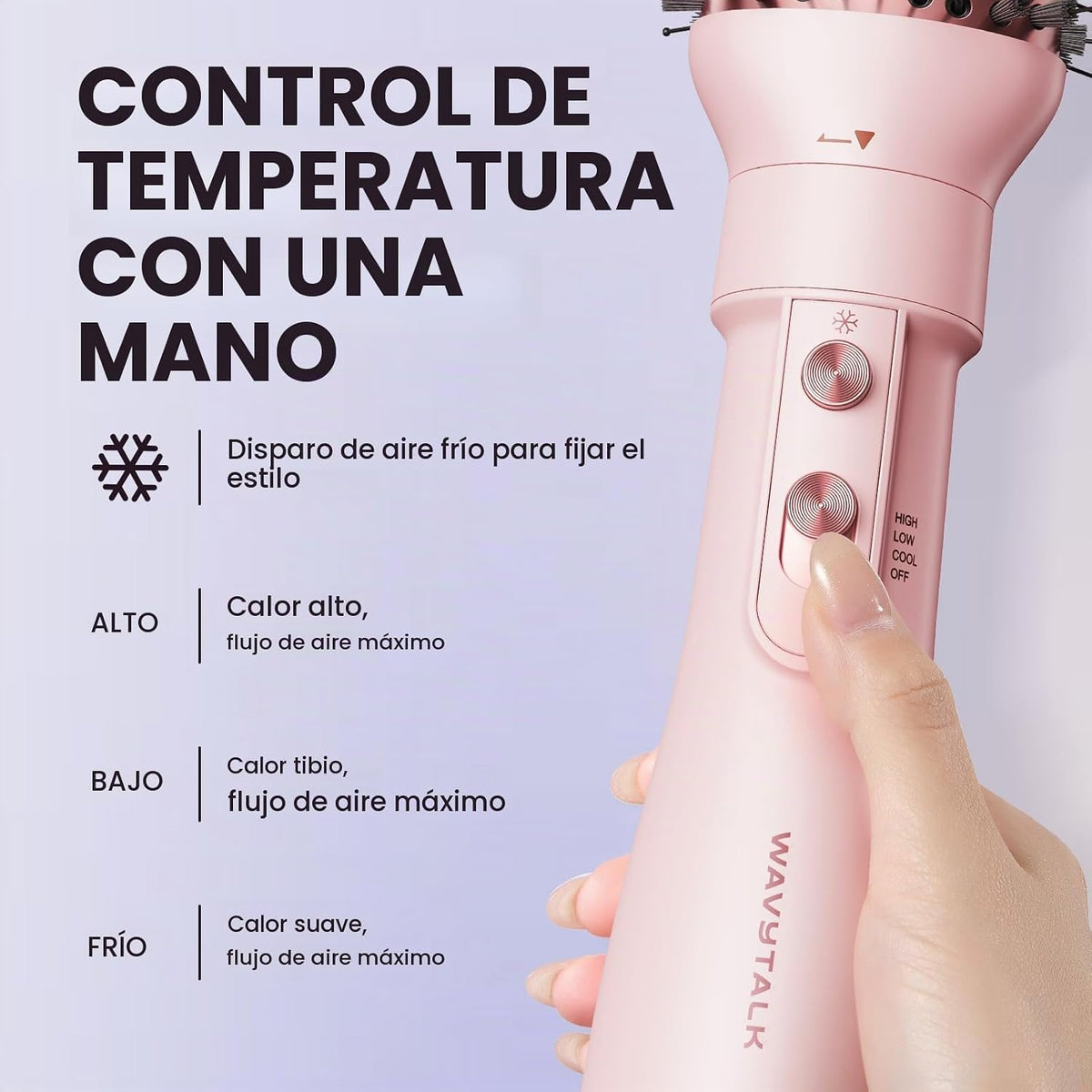 Set de cepillo secador de pelo Wavytalk, juego de cepillo de aire c...
