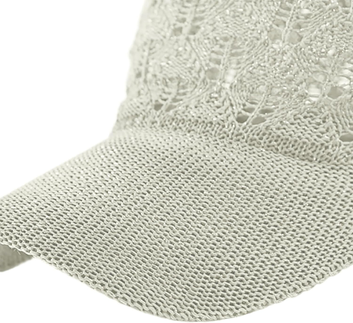 FASHIXD Gorra de béisbol de malla tejida para mujer, gorra de camio...
