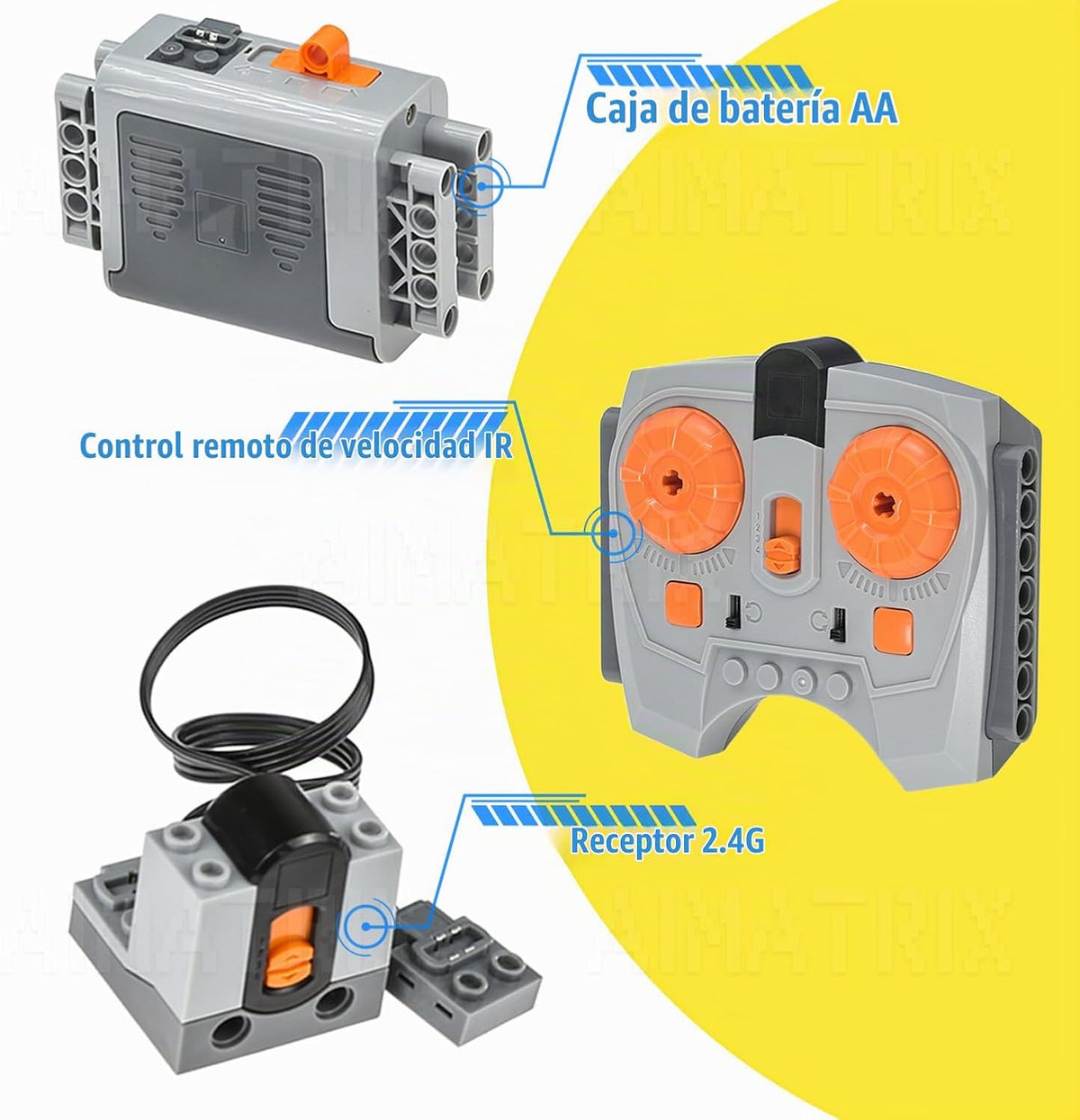 AIMATRIX 32 piezas Set de motores Power Function Compatible con Tec...