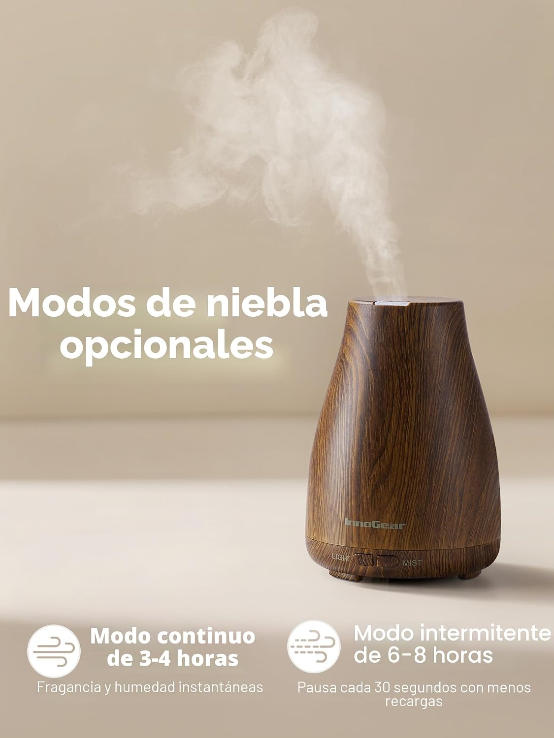InnoGear Difusor de Aceites Esenciales, Difusores Ultrasónicos para...