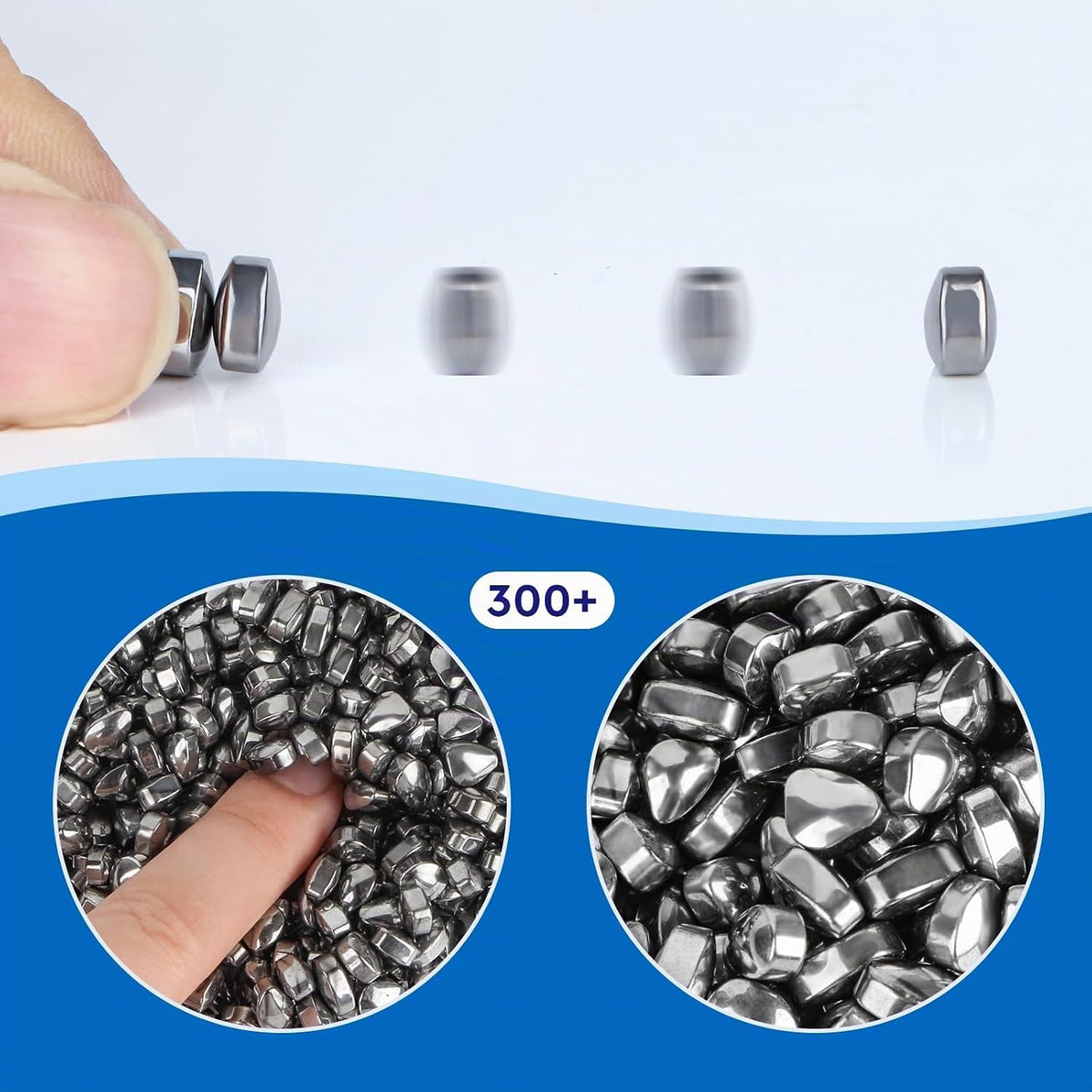 DYRDM Masilla de ferrita 300+ plata, accesorio de escritorio para a...