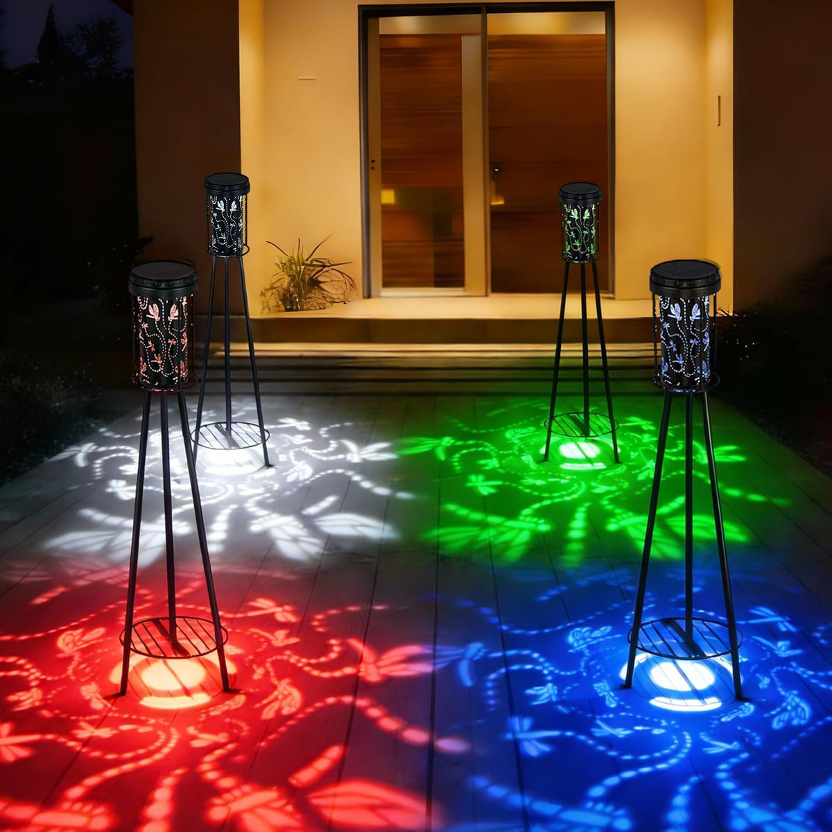 SendaLife Luces solares con soporte para plantas, 1 paquete, IP44 i...