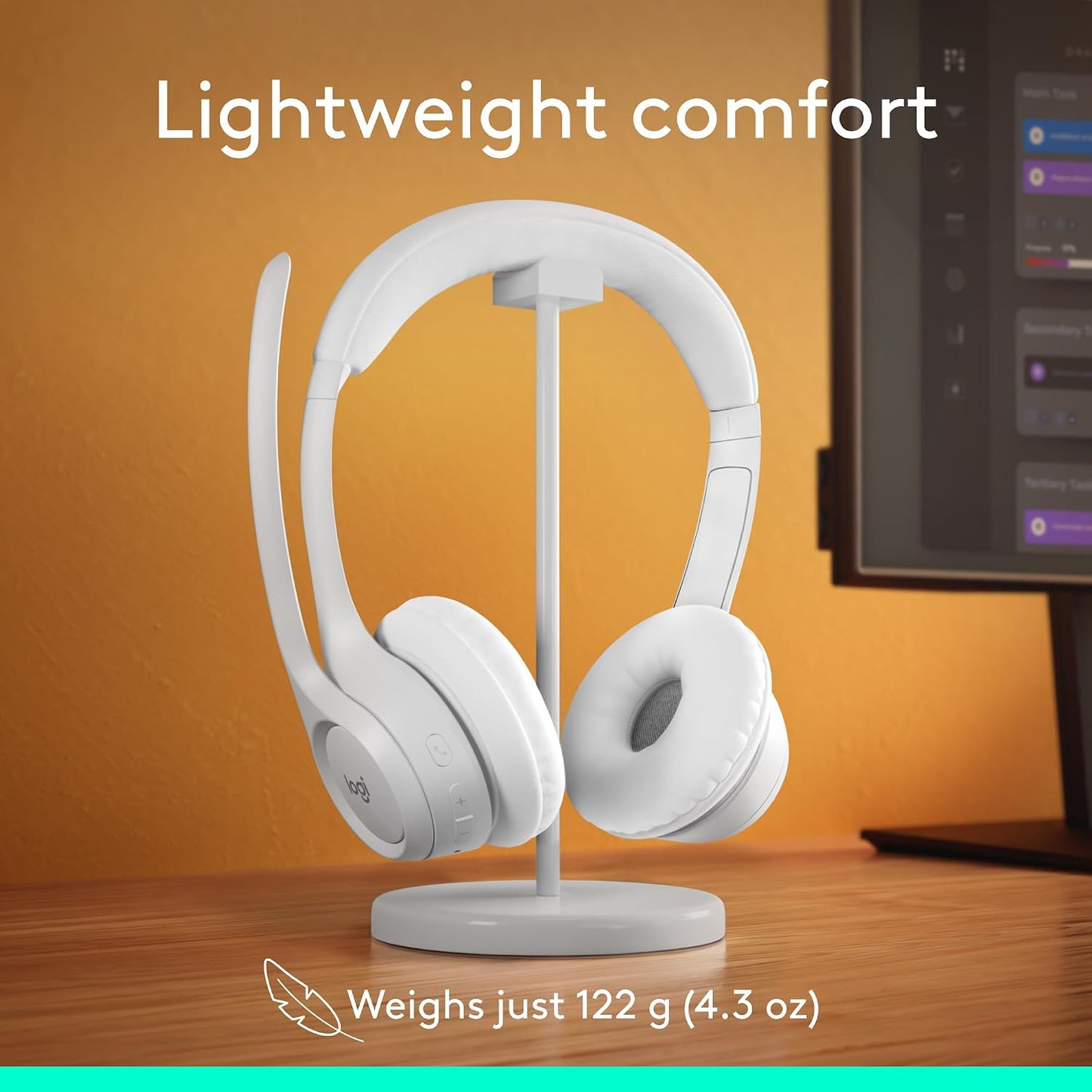Logitech Auriculares inalámbricos Bluetooth Zone 300 - Blanquecino...
