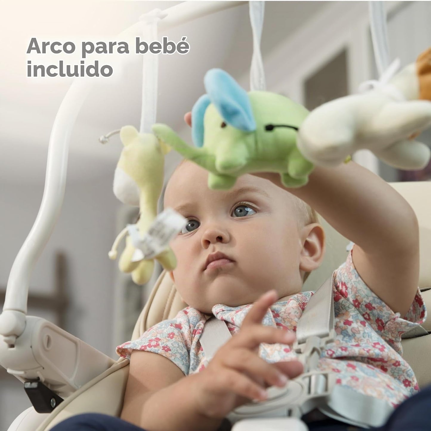 Sweety Fox Silla alta para bebé ajustable a 7 alturas diferentes -...