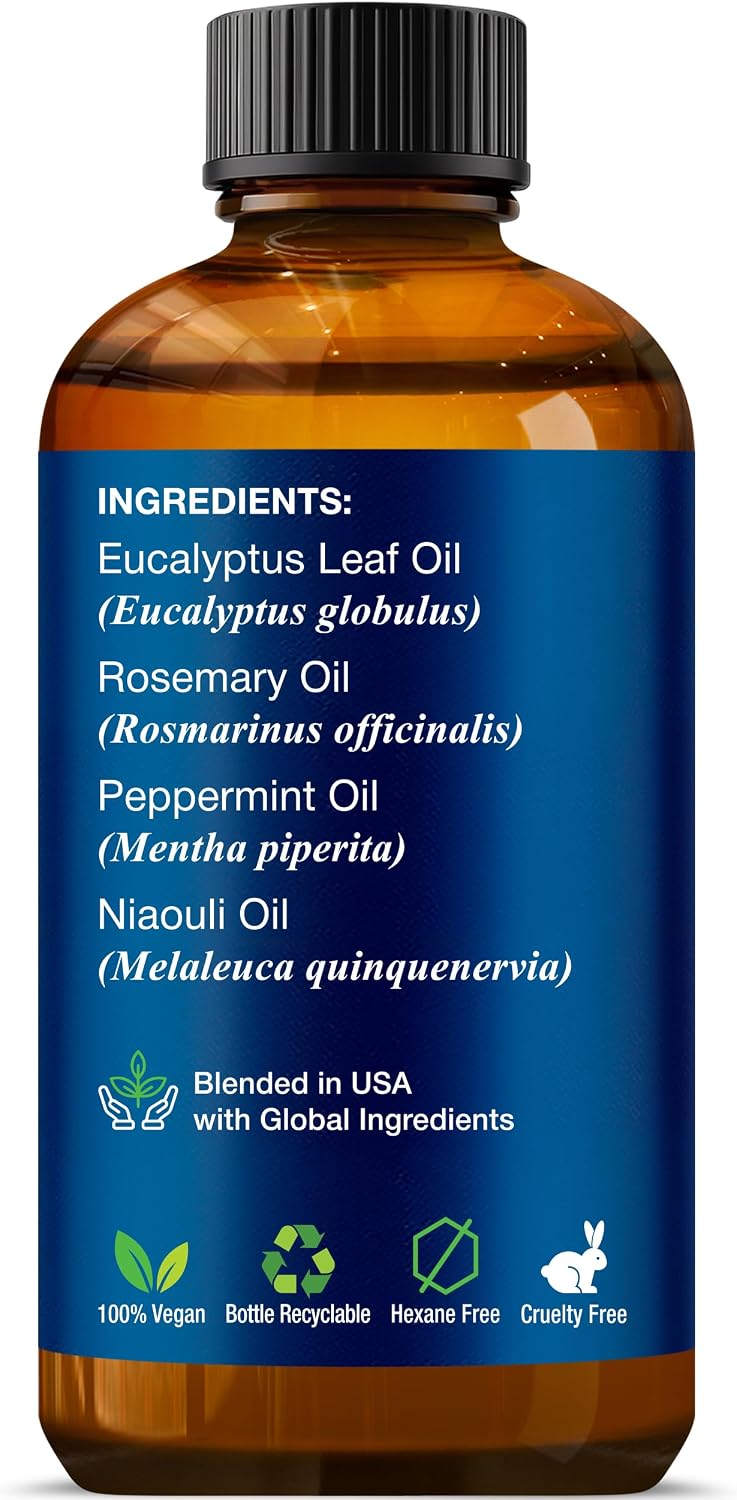 Breathe Mezcla de Aceites Esenciales 60 ml (2.0 fl oz) - Alivio Sin...
